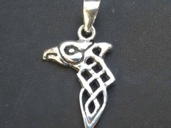 Pandantiv argint Corbul lui Odin cu Nod celtic 2.5cm